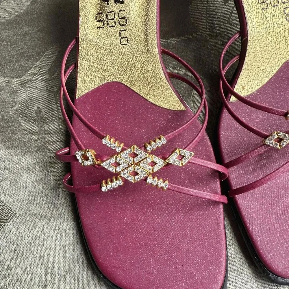 Kadam Rhinestone Strappy Heels‎ – Size 6